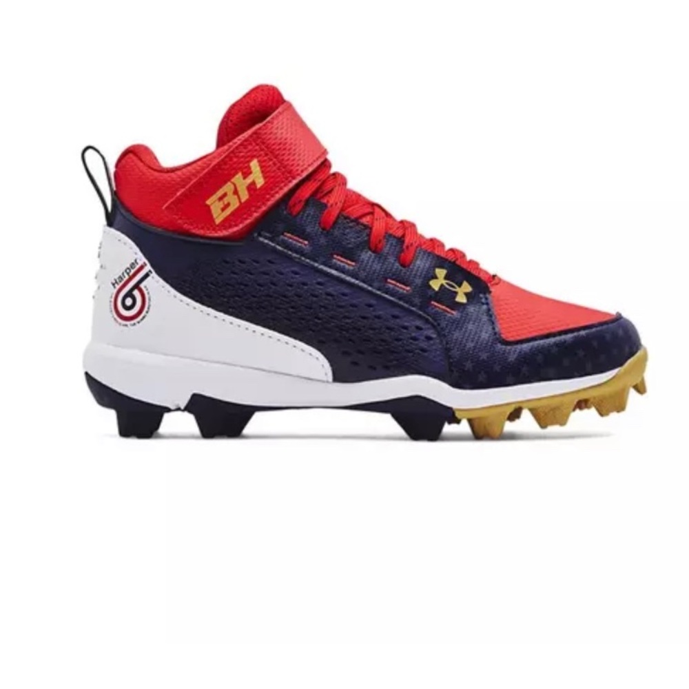 Under Armour Harper 6 Boys Baseball Cleats, Size 2Y